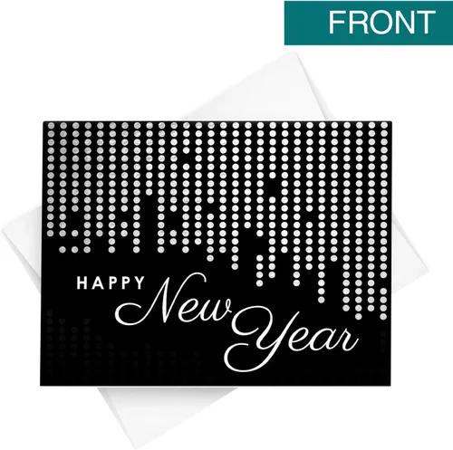 Vista 2 de Tarjetas de felicitación de feliz año nuevo 2026 – Vacaciones, invitaciones de fiesta de Año Nuevo, agradecimiento, anuncios, tarjetas de cortesía