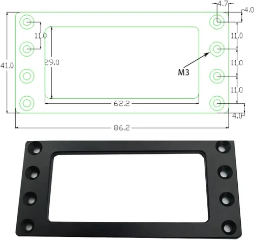 Vista 3 de JMT Soporte de disco duro de 2.5 pulgadas PC SSD HDD Cage con caja de múltiples capas apilamiento externo HD Gabinete Base de estación de Negro