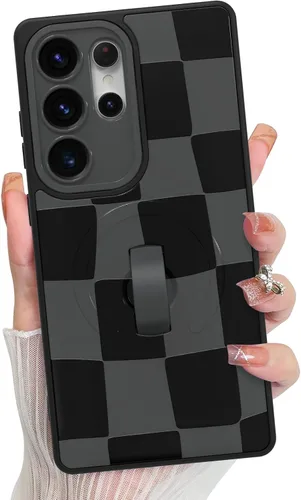 Vista 168 de KANGHAR Compatible con iPhone 17 Pro Case Spot Pattern - Negro Mancha rosada negra