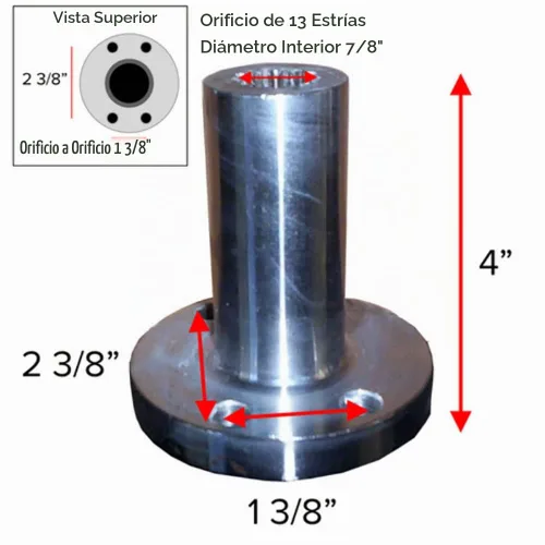 Vista 7 de T42183 Bomba Hidráulica Hub Para John Deere 450D 450C 450E 350B