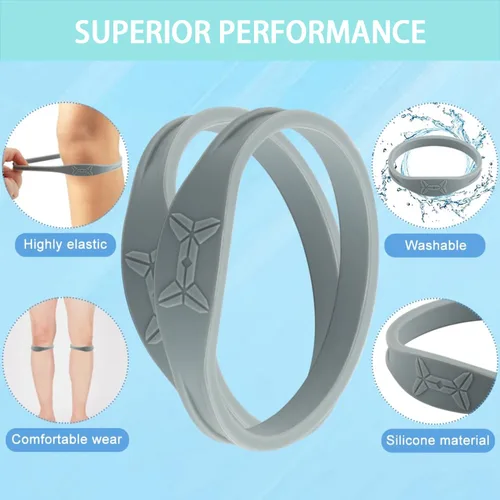 Vista 5 de Paquete de 2 Rótulas con Rodillera para Alivio del Dolor del Tendón Rotuliano - Rodillera para Tendinitis Rodilla del Saltador Correr Deportes