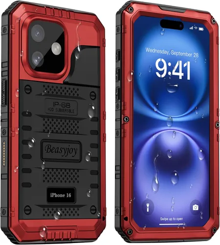 Vista 27 de Beasyjoy Funda para iPhone 12 - Impermeable, Grado Militar Resistente a Golpes con Protector de Pantalla Integrado, Protección Completa del Cuerpo