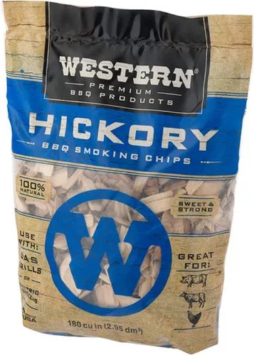 Vista 6 de Western Popular BBQ - Paquete variado de virutas de madera para ahumar (3) – Sabores populares – Manzana y Hickory, con cereza