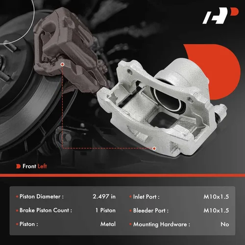 Vista 2 de A-Premium Conjunto de pinza de freno de disco con soporte compatible con modelos selectos de Buick, Chevy, Olds y Pontiac - Century, LeSabre