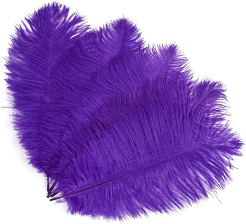 Vista 14 de Shekyeon - Plumas de avestruz (20 unidades, 7.9-9.8 in, 20 unidades)
