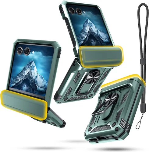 Vista 12 de Funda con cordón para Moto Razr 2026/2025/2024, Razr+ Plus 2026/2025/2024 Negro