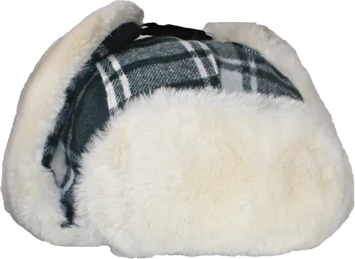 Vista 2 de Best Winter Hats Sombrero ruso y trampero de calidad para niños grandes con piel sintética (talla única)