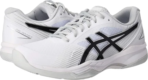 Vista 7 de ASICS Tenis Gel-Game 8 para hombre, BlancoNegro