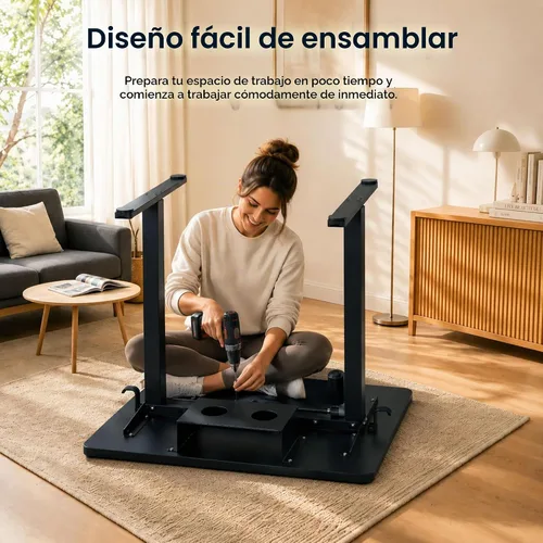 Vista 7 de Escritorio eléctrico de pie de 35 x 20 pulgadas, escritorio compacto de altura ajustable para espacios pequeños, estación de trabajo ergonómica