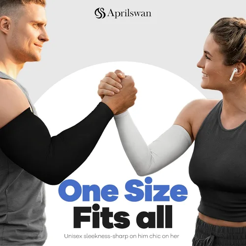 Vista 7 de Arm Sleeves, UV Sun Protection Sports Non Slip Compression Cover for MenWomen