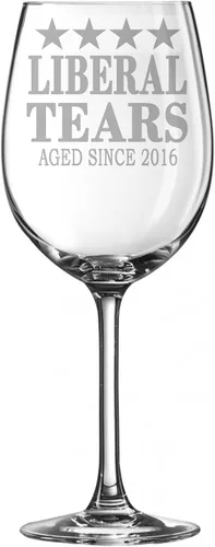 Vista 6 de Liberal Tears Republican Idea Copa de vino (vaso de cerveza de 16 onzas)