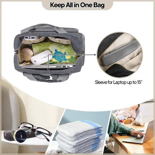 Vista 4 de Teamoy Bolsa para extractor de leche, mochila para extractor de leche compatible con Spectra S1, S2 y bolsa enfriadora, bolsa de bombeo