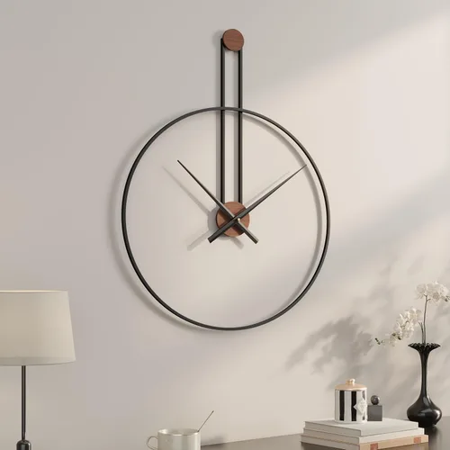 Vista 11 de Cuspin Reloj de pared de 24 pulgadas con engranajes, reloj de metal
