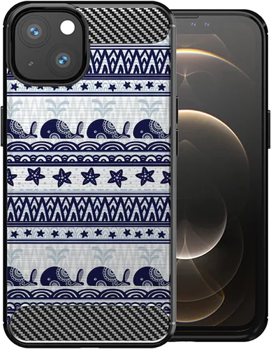 Vista 19 de CasesOnDeck - Funda compatible con Apple iPhone 13 Mini/iPhone 13 Mini, funda de diseño, delgada, negra, flexible, elegante, protección contra