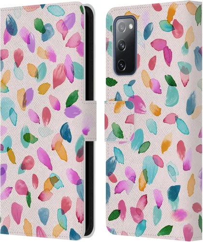 Vista 130 de Head Case Designs Officially Licensed Ninola Ditsy Flowers Yellow Nature Bold Leather Wallet Case Compatible with Samsung Galaxy A07 4G