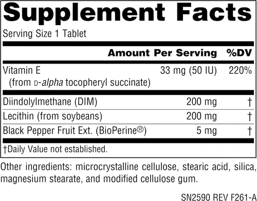 Vista 2 de Source Naturals, DIM, 200 mg - 120 Tabletas