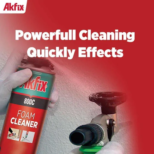Vista 5 de Akfix Limpiador de pistola de espuma aislante 800C, gran removedor de sellador, disuelve espuma de poliuretano en aerosol, 1 paquete, 16.9 onzas
