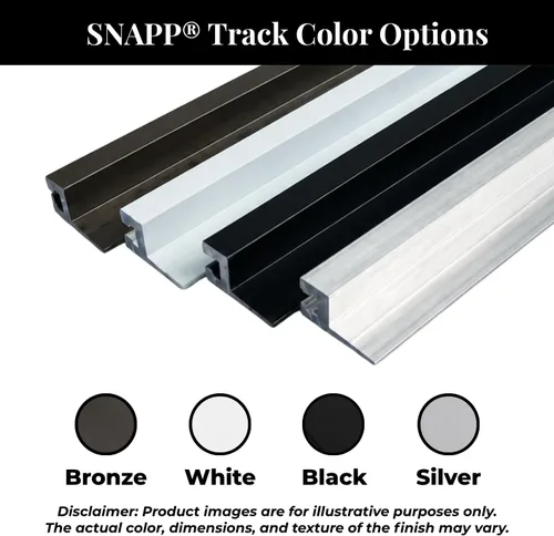Vista 9 de SNAPP - Kit de rieles de aluminio para pantalla de porche - Kit de bricolaje para porche y patio con pantalla - Riel de aluminio extruido de 94 Mill