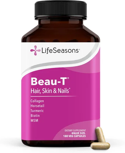 Vista 7 de LifeSeasons Beau-T - Suplemento para el cuidado del cabello, las uñas y la piel, promueve el crecimiento saludable del cabello y las uñas, apoya