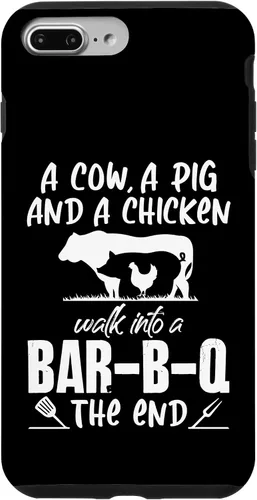 Vista 9 de iPhone 14 A Cow, A Pig And A Chicken Walk Into A Bar B Q End Case