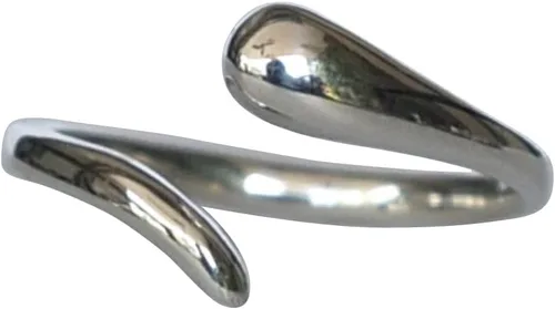 Vista 20 de Creations - Anillo de plata de ley 925 hecho a mano, anillo de dedo del pie ajustable, fino clásico delicado dedo abierto, anillos de meñique
