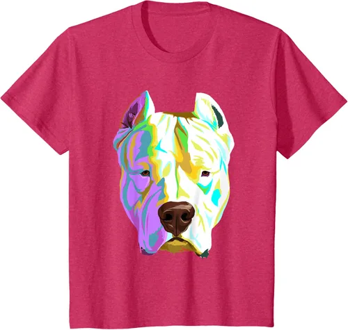Vista 52 de Colorida camiseta Dogo Argentino, Negro, S