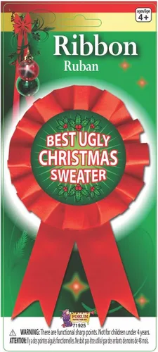 Vista 2 de Banda de premio al suéter navideño más feo (en inglés), de Forum Novelties