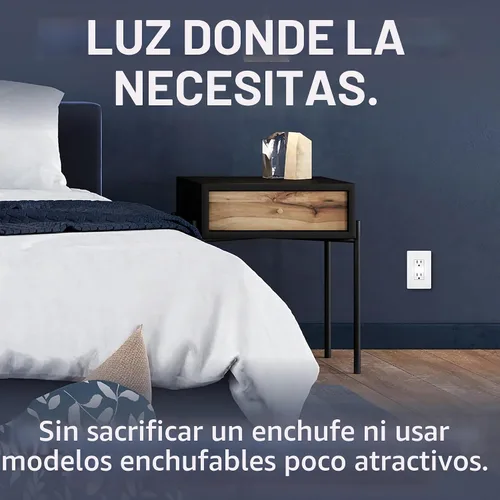 Vista 4 de Pass & Seymour Legrand NTL885TRICC6 - Enchufe con luz nocturna LED (15 A IVY)
