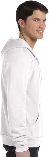 Vista 4 de Sudadera Bella + Canvas unisex Poly-Cotton Fleece Full-Zip Hoodie - 3739