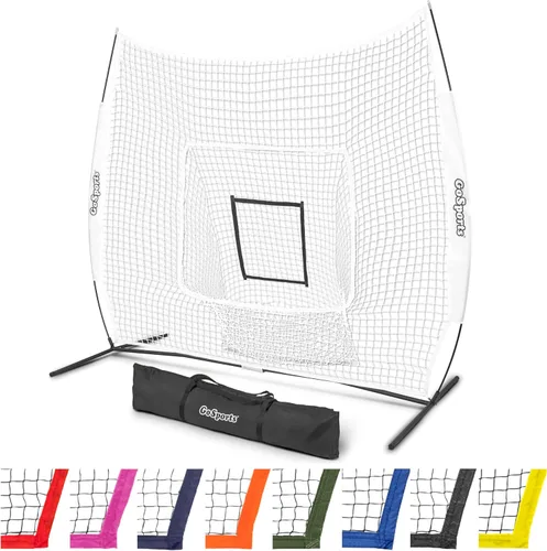 Vista 7 de GoSports 7 x 7 ft Baseball & Softball Nets - Available in Team Colors - Batting & Pitching Net with Strike Zone