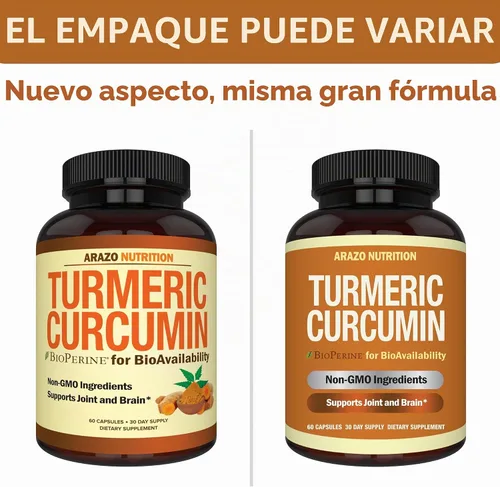 Vista 9 de Cúrcuma Curcumina con Bioperine 1300 mg con Black Pepper – Cápsulas de apoyo conjunto Suplementos nutricionales – 100% Herbal Tumeric Root
