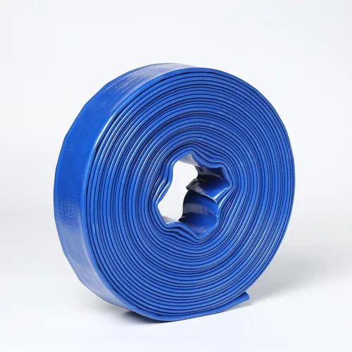 Vista 7 de 6" EN X 300' pies de PVC agrícola Lay Flat Discharge Pump Hose con Roscado Camlock Pin Lug