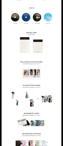 Vista 3 de Twice Nayeon IM NAYEON 1st Solo Mini Álbum A-I'M Versión CD+FotoBook+Sobre+1p Polaroid PhotoCard+1p Postal Transparente+1p Tarjeta de Visita+1p