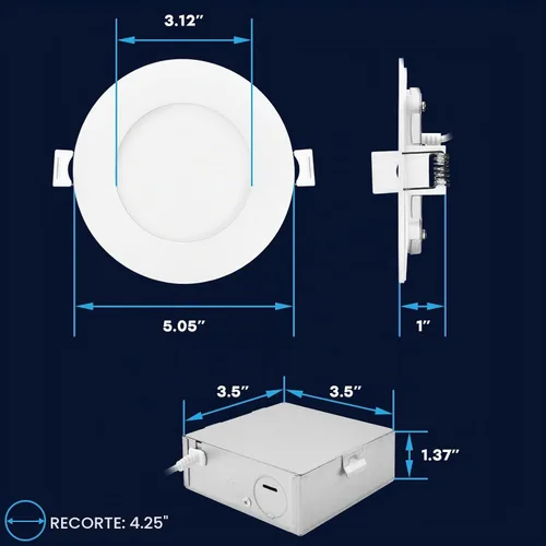 Vista 6 de LUXRITE Paquete de 12 luces LED empotrables inteligentes de 4 pulgadas, cambio de color RGBW, aplicación WiFi y control de voz, compatible con Alexa