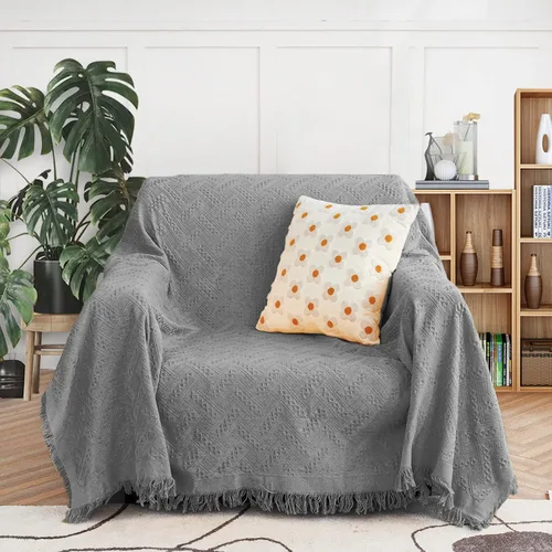 Vista 20 de MEETSKY Fundas para Sofá Cubiertas para Sofá Pequeño Fundas para Sofá para Loveseat/Silla/Futón Reclinable Protector de Sofá Lavable Decorativo