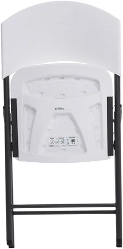 Vista 5 de Lifetime Productos Silla Plegable Contorneada, Blanco