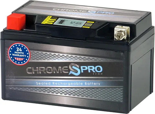 Vista 12 de Chrome Pro iGel YTX4L-BS sin mantenimiento, pantalla LCD, 50CCA, repuesto de batería de 12 V 3 Ah para ATV, motocicleta, motos acuáticas, scooter