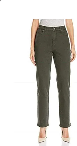 Vista 15 de Gloria Vanderbilt - Pantalones de mezclilla Amanda clásicos de tiro alto y pierna cónica petite para mujer Begonia Bloom