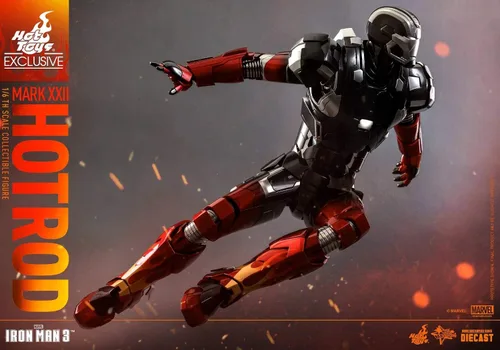Vista 3 de Marvel Iron Man 3 Hot Rod Armor Mark XXII Sexta Escala Exclusiva Figura Diecast