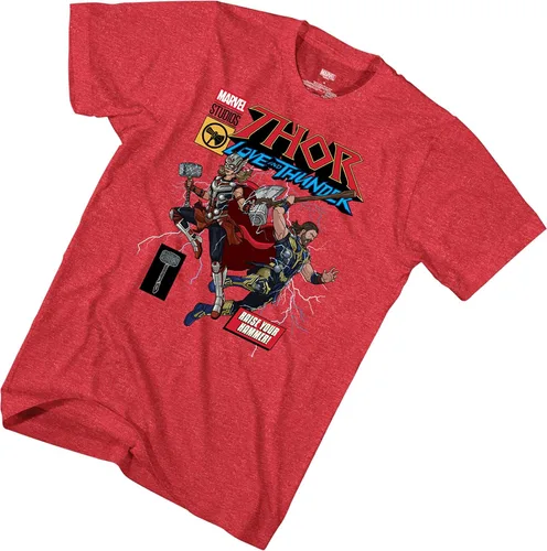 Vista 7 de Marvel Camiseta Thor para niños, camiseta Love and Thunder Thor