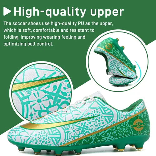 Vista 2 de Tacos de fútbol para hombre y mujer, zapatos de fútbol para interiores y exteriores AGTF