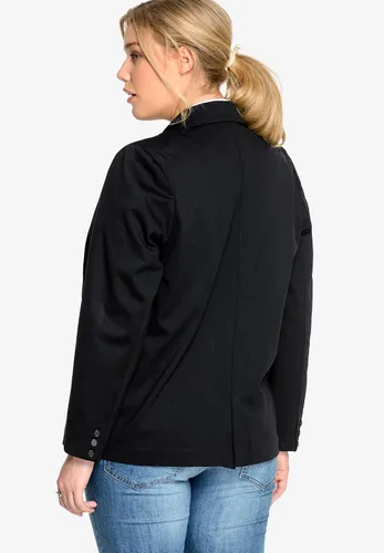 Vista 3 de ellos Blazer de punto Ponte de talla grande para mujer, Multi