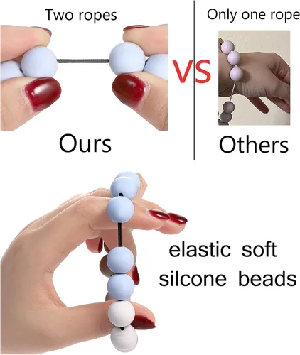 Vista 57 de BVGA Pulsera llavero de pulsera de silicona para mujer