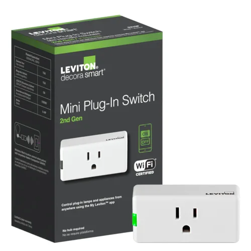Vista 15 de Leviton Decora Smart interruptor regulador de intensidad, 0-10V, Wi-Fi, requiere cable neutro, funciona con Matter, My Leviton, Alexa, Google