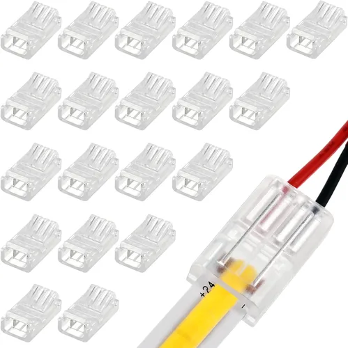 Vista 7 de Flutesan 20 conectores de tira de luz LED, conector LED mazorca