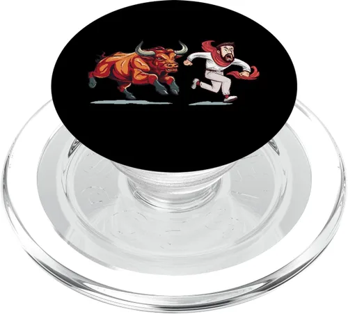 Vista 7 de Saint Fermin Bulls Running PopSockets Adhesivo PopGrip