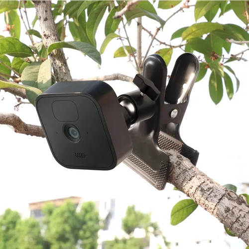 Vista 4 de iTODOS Paquete de 2 abrazaderas de clip para Blink Outdoor 4 (4ª generación)/(3ª generación)/XT/XT2/Mini, soporte de metal, soporte de cámara