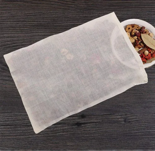 Vista 2 de 20 bolsas de cocina para especias de 5 x 6 pulgadas, bolsas de té reutilizables para hierbas