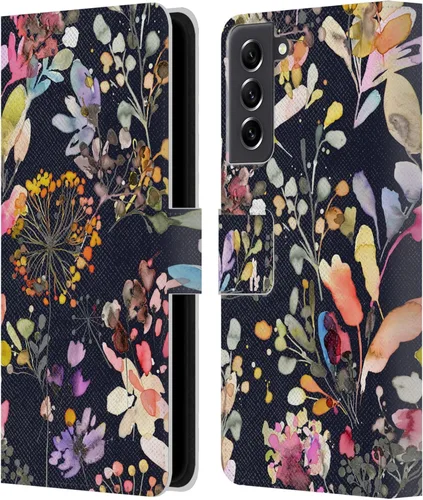 Vista 192 de Head Case Designs Officially Licensed Ninola Beige Wild Grasses Leather Wallet Case Compatible with Samsung Galaxy A07 4G
