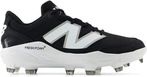 Vista 2 de New Balance Fresh Foam 3000 V7 - Zapatos de béisbol moldeados para hombre, color rojo mercurio/dorado, talla 6.5 M